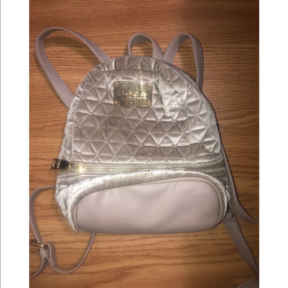 BEBE Velvet Quilted Small Backpack 🎒
